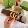 Fashion GG belt with Double G buckle 625839 Brown