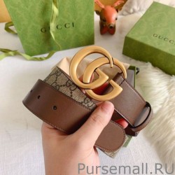 Fashion GG belt with Double G buckle 625839 Brown