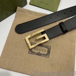 Perfect Reversible belt with Square G buckle 626974 Black Gold