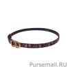 High Quality Christian Dior Saddle Dior Oblique Belt Red