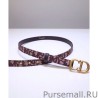 High Quality Christian Dior Saddle Dior Oblique Belt Red