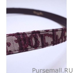 High Quality Christian Dior Saddle Dior Oblique Belt Red