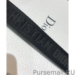 UK Christian Dior Women Saddle Nylon Belt Black