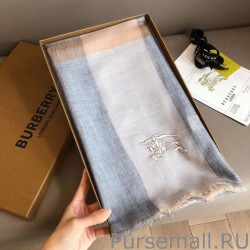 High Quality Burberry classic horse embroidery check cashmere scarf 100 x 200