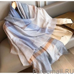 High Quality Burberry classic horse embroidery check cashmere scarf 100 x 200