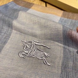 Fashion Burberry classic horse embroidery check cashmere scarf 100 x 200