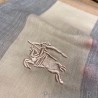 Replica Burberry classic horse embroidery check cashmere scarf 100 x 200