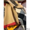 7 Star Burberry classic large Check cashmere Shawl 60 x 180 Brown