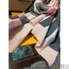 Knockoff Burberry classic large Check cashmere Shawl 60 x 180 Pink