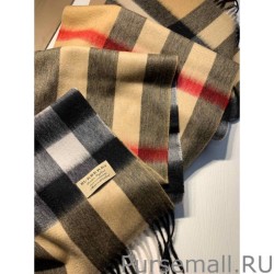 Replica Burberry Classic Medium Check Cashmere Shawl 40 x 180