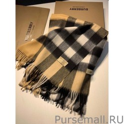 Replica Burberry Classic Medium Check Cashmere Shawl 40 x 180