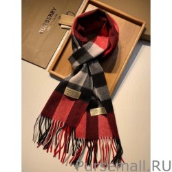 1:1 Mirror Burberry Classic Medium Check Cashmere Shawl 40 x 180