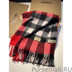 1:1 Mirror Burberry Classic Medium Check Cashmere Shawl 40 x 180