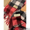 1:1 Mirror Burberry Classic Medium Check Cashmere Shawl 40 x 180