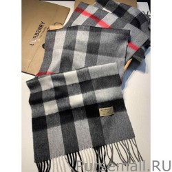 Replica Burberry Classic Medium Check Cashmere Shawl 40 x 180