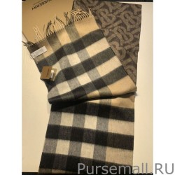 High Burberry Double-sided Cashmere Wool Shawl 30 x 180