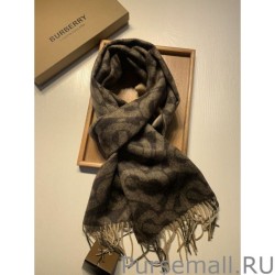 High Burberry Double-sided Cashmere Wool Shawl 30 x 180