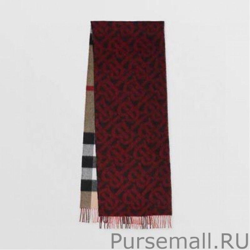 Perfect Burberry Double-sided Cashmere Wool Shawl 30 x 180