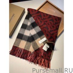 Perfect Burberry Double-sided Cashmere Wool Shawl 30 x 180