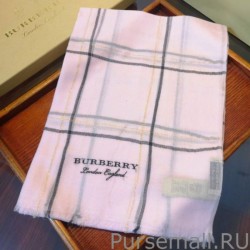 Inspired Burberry Lurex Thread Color Block Check Cashmere Scarf 90 x 200