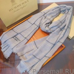 Inspired Burberry Lurex Thread Color Block Check Cashmere Scarf 90 x 200