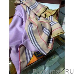 Fashion Burberry Vintage Check Cashmere Silk Shawl 70 x 220
