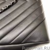 7 Star Large Chevron Shopping Bag A57974 Black