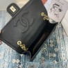 High Quality Large Crossbody Bag Grained Calfskin AS2358 Black