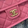 UK Large Crossbody Bag Grained Calfskin AS2358 Rose