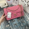 UK Large Crossbody Bag Grained Calfskin AS2358 Rose