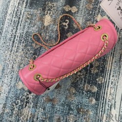 UK Large Crossbody Bag Grained Calfskin AS2358 Rose