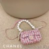 7 Star Large Pearl Handle Bag AS0594 Pink