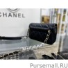 Replica Logo Pearl Chain Bag AS1610 Black