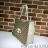 Replicas 1955 Horsebit Medium Tote Bag 623694 White