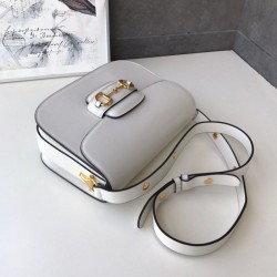 Replicas 1955 Horsebit Small Shoulder Bag 602204 White