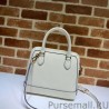 Designer 1955 Horsebit Small Top Handle Bag 621220 White