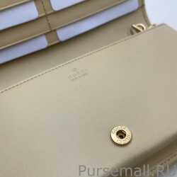 Designer Horsebit 1955 chain wallet 621892 Beige