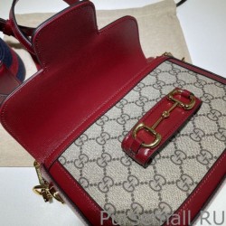 1:1 Mirror Horsebit 1955 Mini Bag 658574 Red