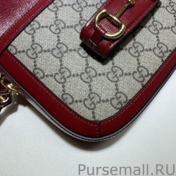 1:1 Mirror Horsebit 1955 Mini Bag 658574 Red