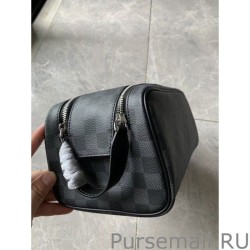 Knockoff Dopp Kit Toilet Pouch Damier Graphite N40127