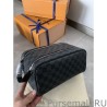 Knockoff Dopp Kit Toilet Pouch Damier Graphite N40127