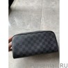 Knockoff Dopp Kit Toilet Pouch Damier Graphite N40127