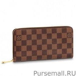 Best Zippy Wallet Damier Ebene Canvas N60046