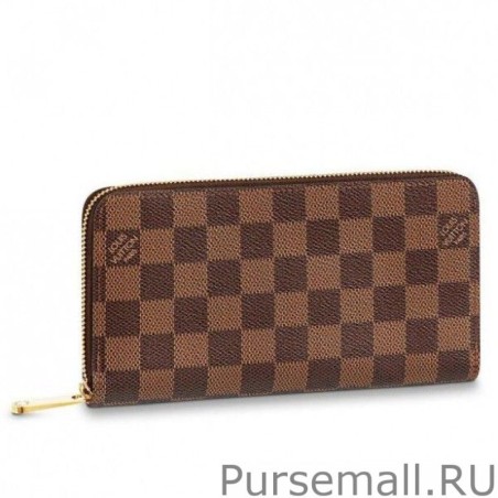 Best Zippy Wallet Damier Ebene Canvas N60046