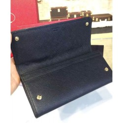 Replicas Prada Robot Leather Wallet 1TL290 Blue