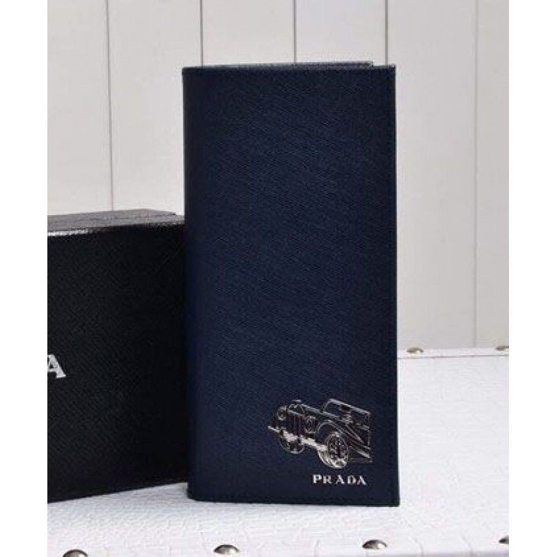 High Prada Wallet 2M0836 Dark Blue