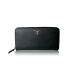 Top Prada Zippy Wallet 1ML506 Black