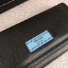 Luxury Prada Glacé Calf leather flap Wallet Black