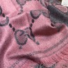 Wholesale GG Lurex jacquard logo cashmere scarf Rose