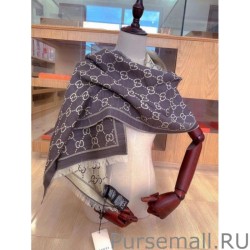 Inspired Limited edition classic elements inlaid lurex shawl Brown